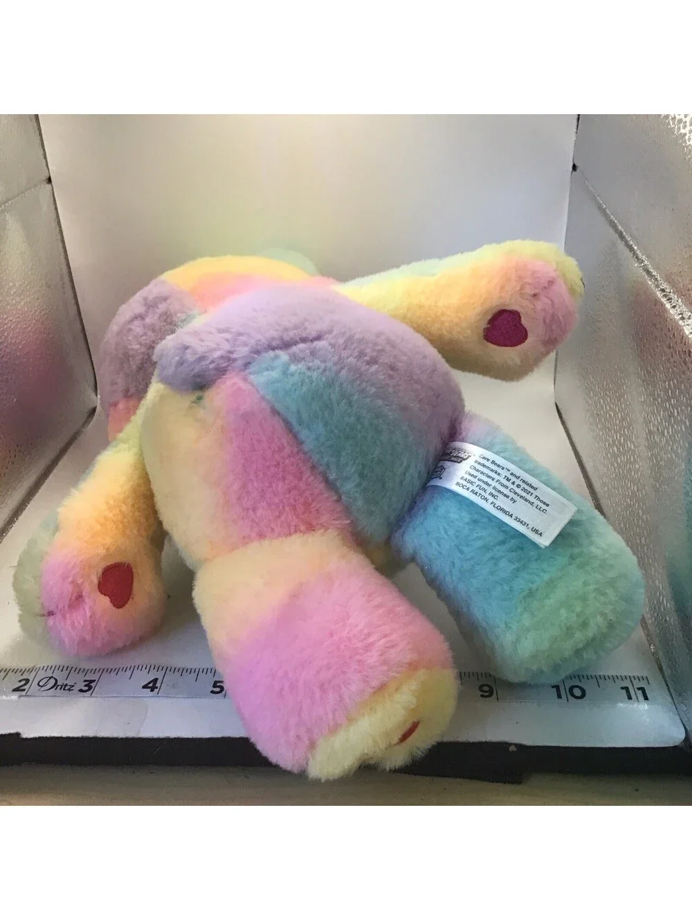 Care Bears Unlock The Magic Rainbow Heart Togetherness Plush TieDye Bear 11